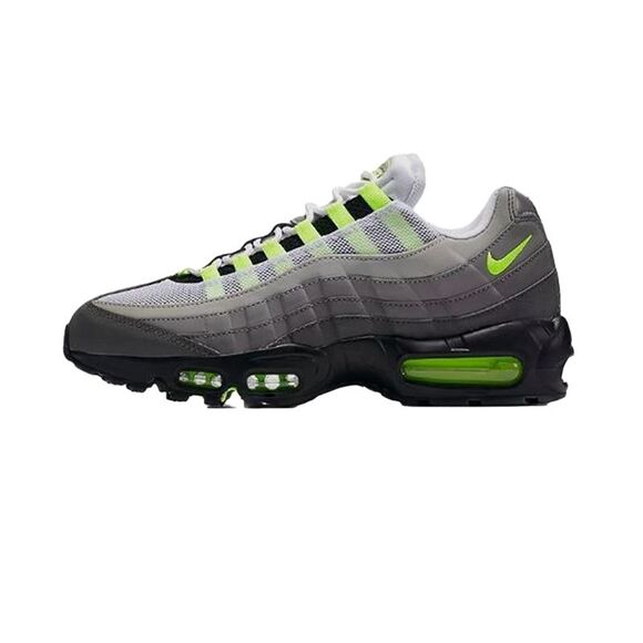Nike AIR MAX 95 OG Lifestyle Sneakers Neon Mens Grey HM4740 - Picture 4 of 4